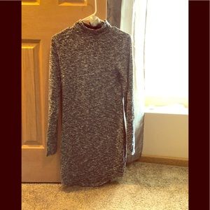 Thick turtleneck dress winter dress
